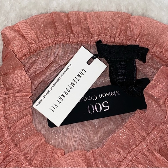 NEW Maison Cinqo 500 Ombre Sheer Blouse Top Size S - Picture 5 of 8